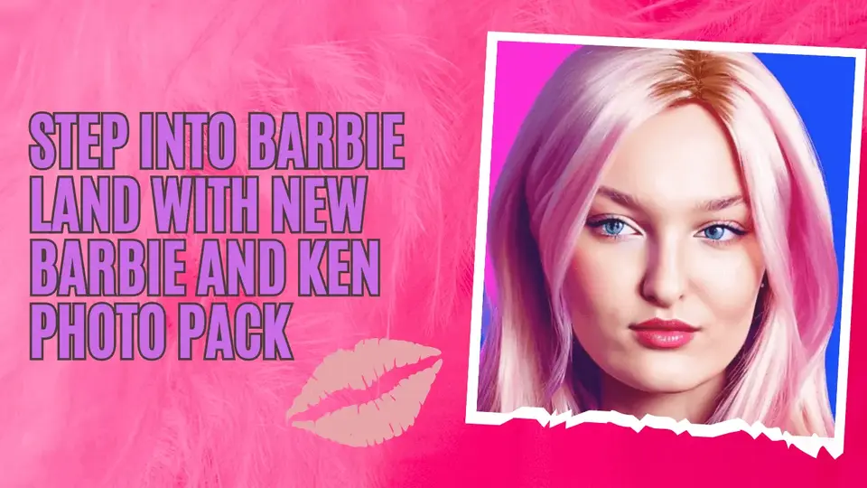 Ciesz się Krainą Barbie z pakietem zdjęć AI Barbie i Ken